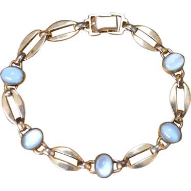 Gold Filled Faux Moonstone Bracelet