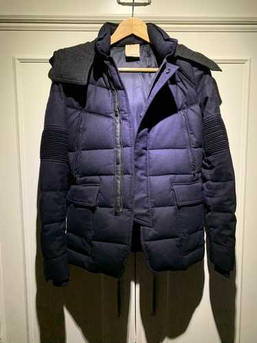 Wooyoungmi Navy Wool Puffer Jacket