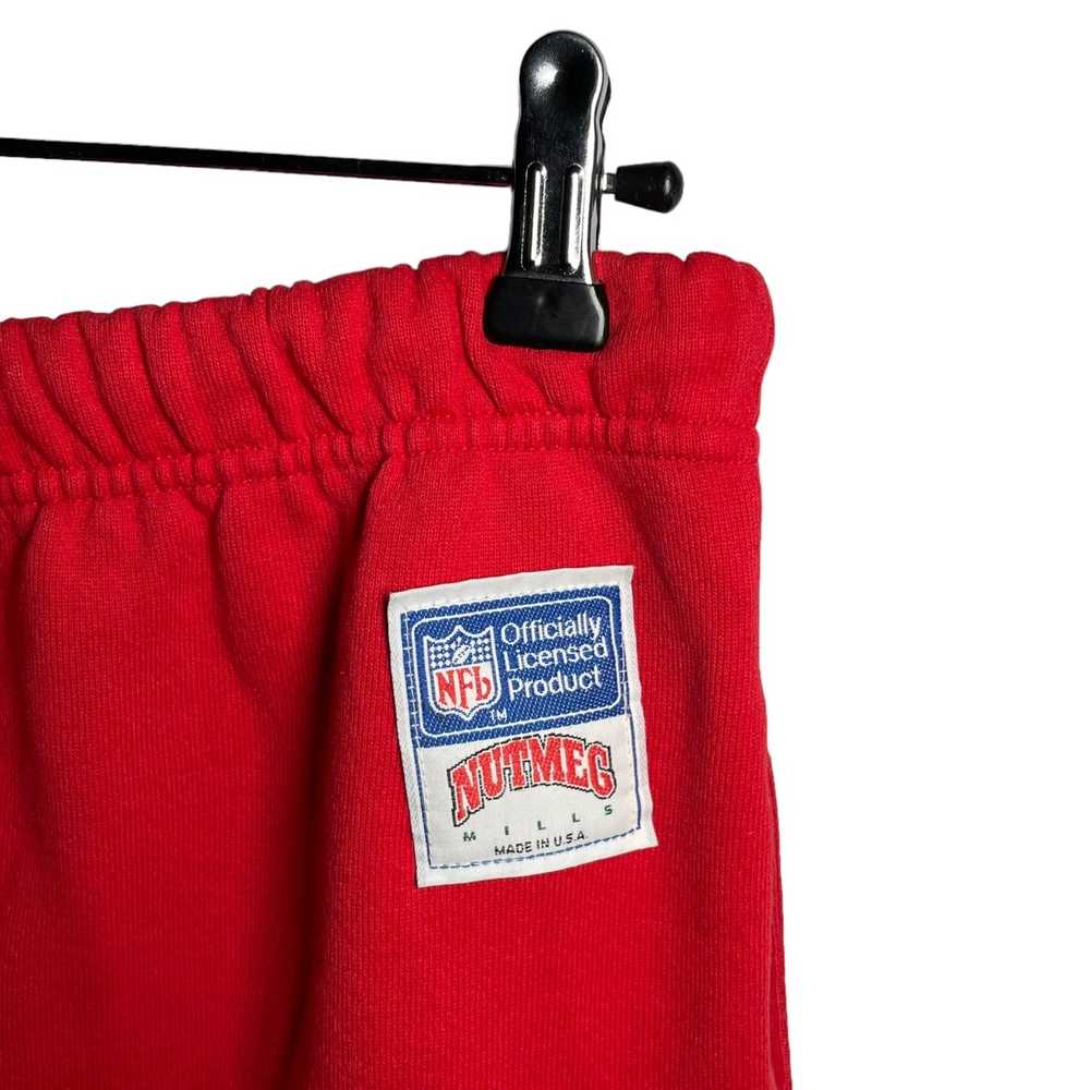 NFL × Nutmeg NFL Nutmeg red sweatpants pants vint… - image 10