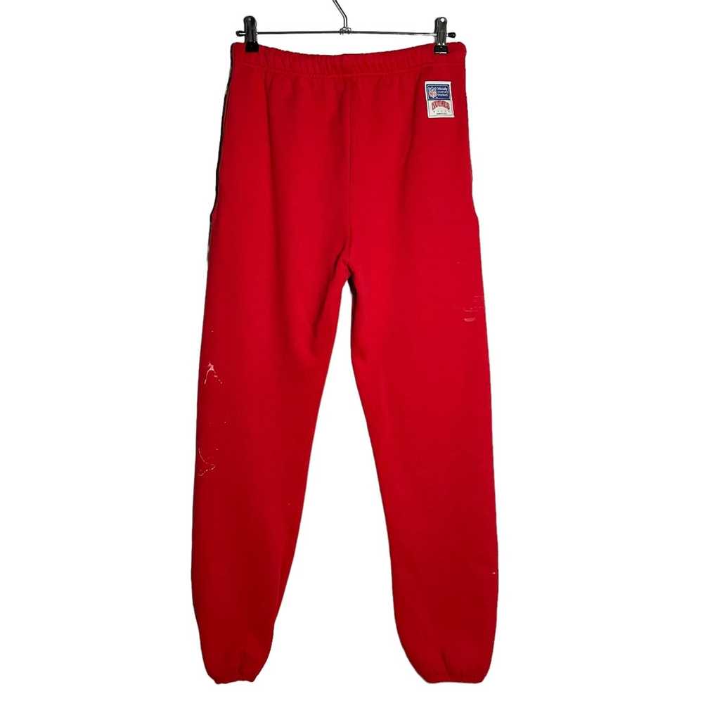 NFL × Nutmeg NFL Nutmeg red sweatpants pants vint… - image 2