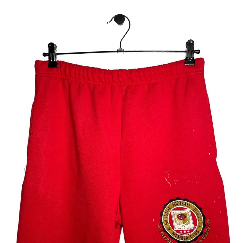 NFL × Nutmeg NFL Nutmeg red sweatpants pants vint… - image 6