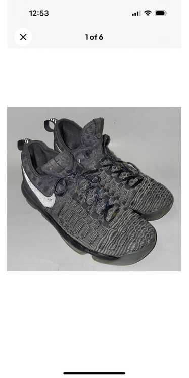 Nike Nike Mens Zoom Kevin Durant 9 Gray Black Shoe