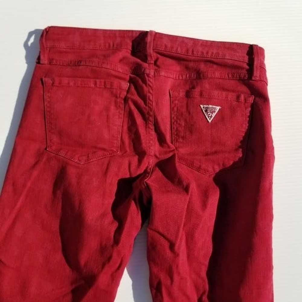 Guess Guess Red Skinny Jeans size 28 womens - image 10