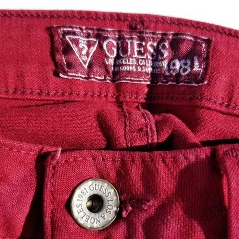 Guess Guess Red Skinny Jeans size 28 womens - image 5