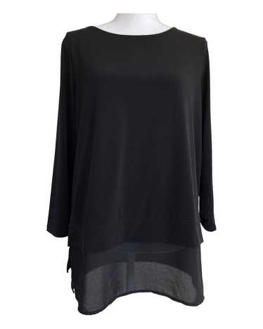 Calvin Klein Black Tiered Top, M