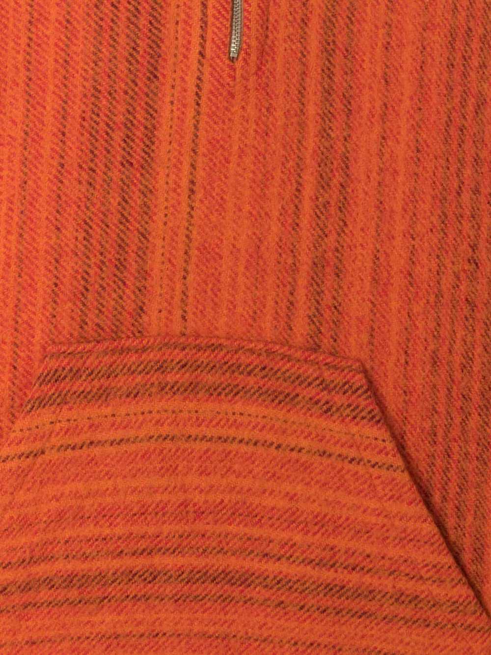 Vintage wool Baja hoodie orange South American Az… - image 2
