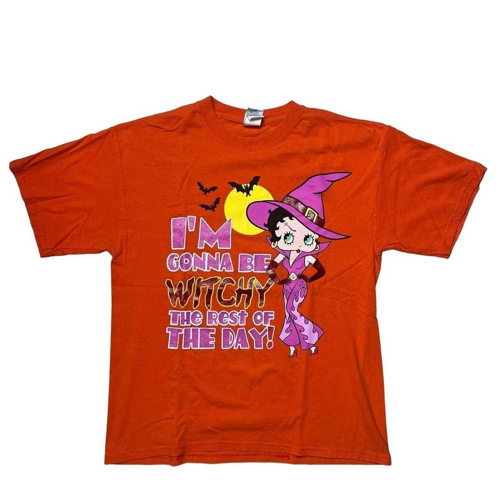Vintage Betty Boop Halloween Vintage T-Shirt - image 1