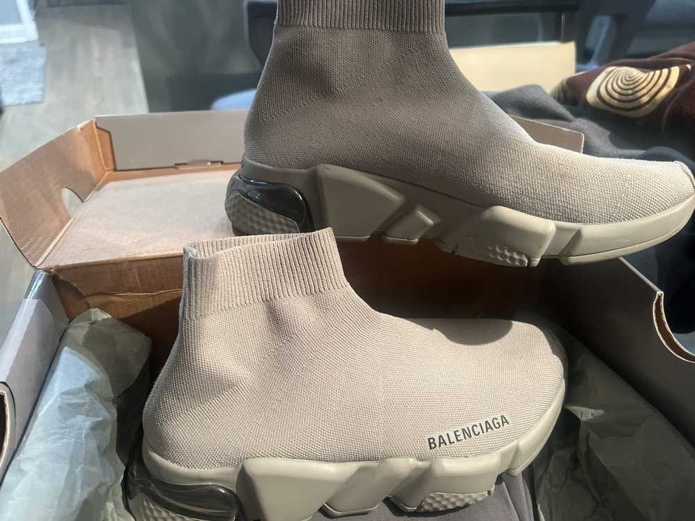 Balenciaga Balenciaga Full Beige Speed LT Clear - image 3