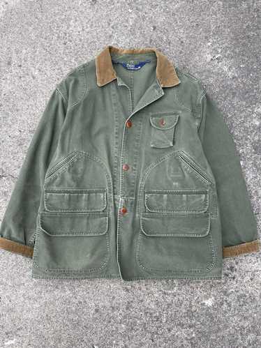 Polo Ralph Lauren Relaxed Fit Surplus broken-twill Jacket Woman Jacket Military Green Size L Cotton