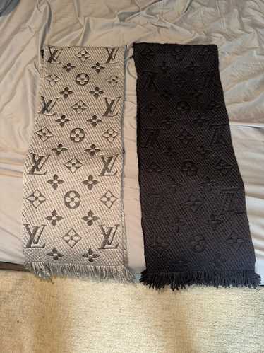 Louis Vuitton monogram gray denim shawl Grey Silk Wool ref.178449 - Joli  Closet
