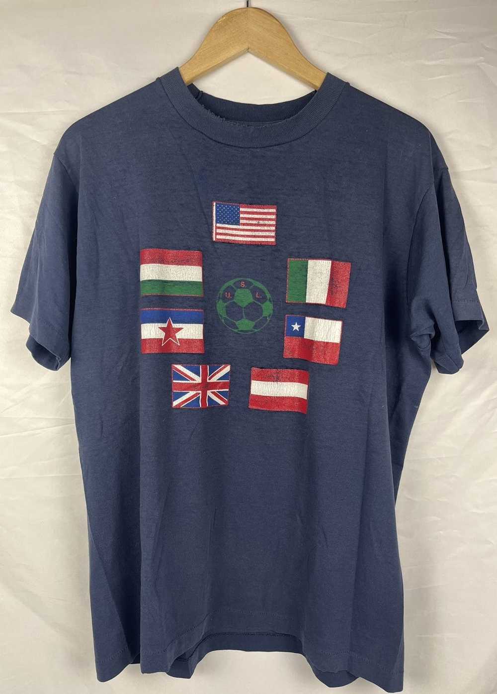 Vintage Vintage 1980's International Soccer T-Shi… - image 1