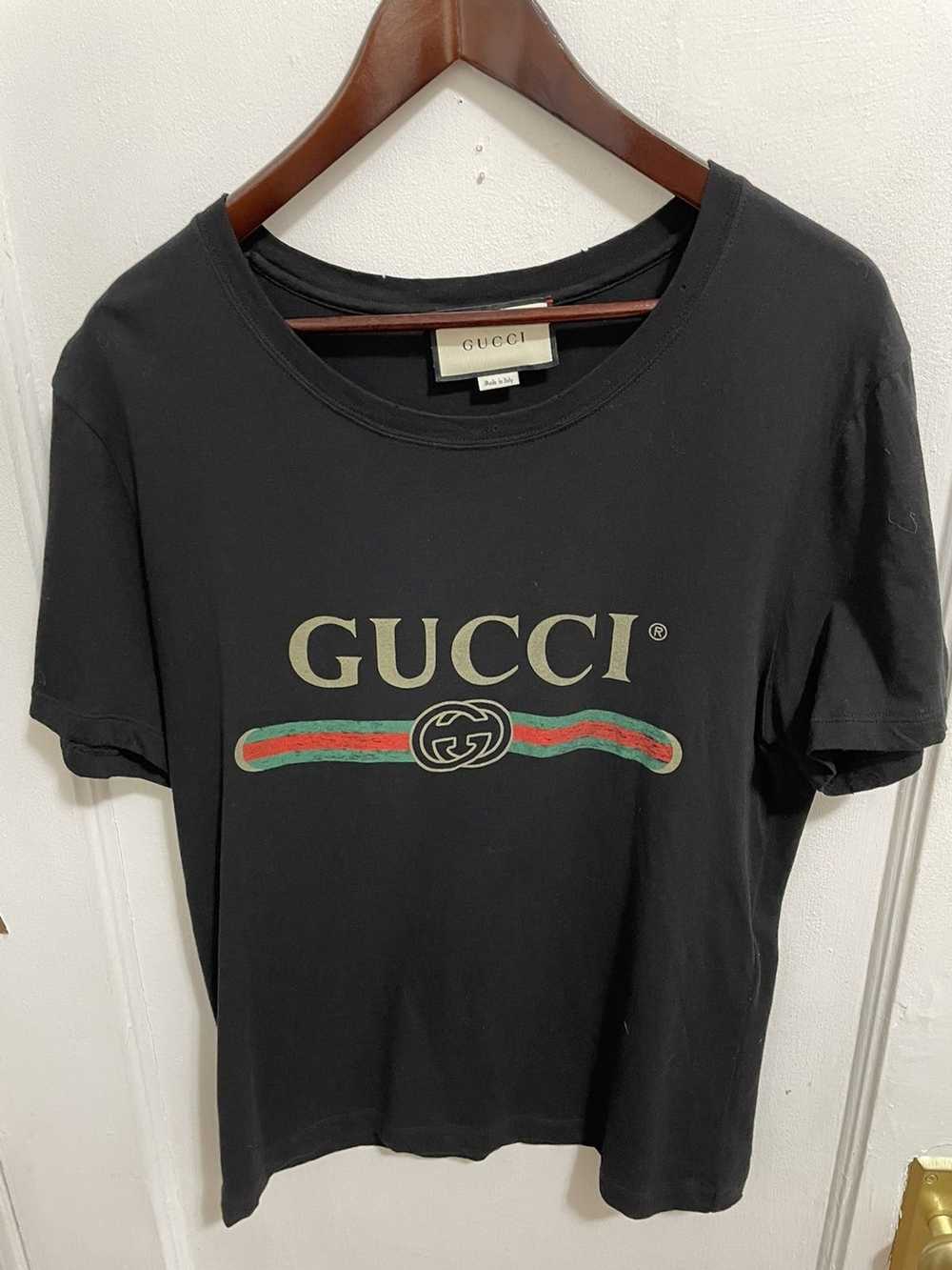 Gucci Gucci Black Oversized Logo T-shirt Men’s Si… - image 1