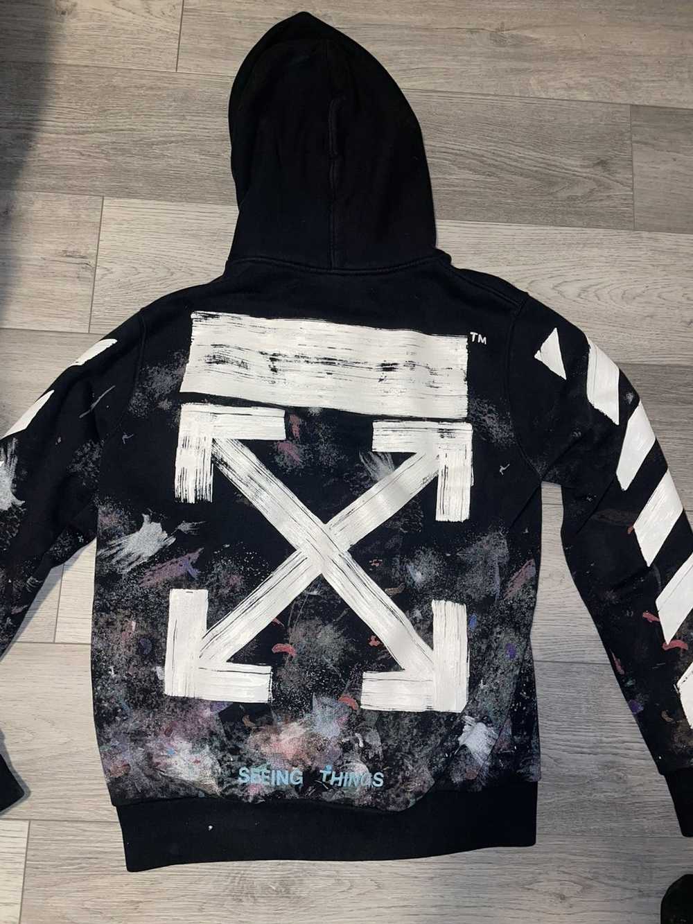 Off-White Off white Galaxy brushed hoodie - image 4