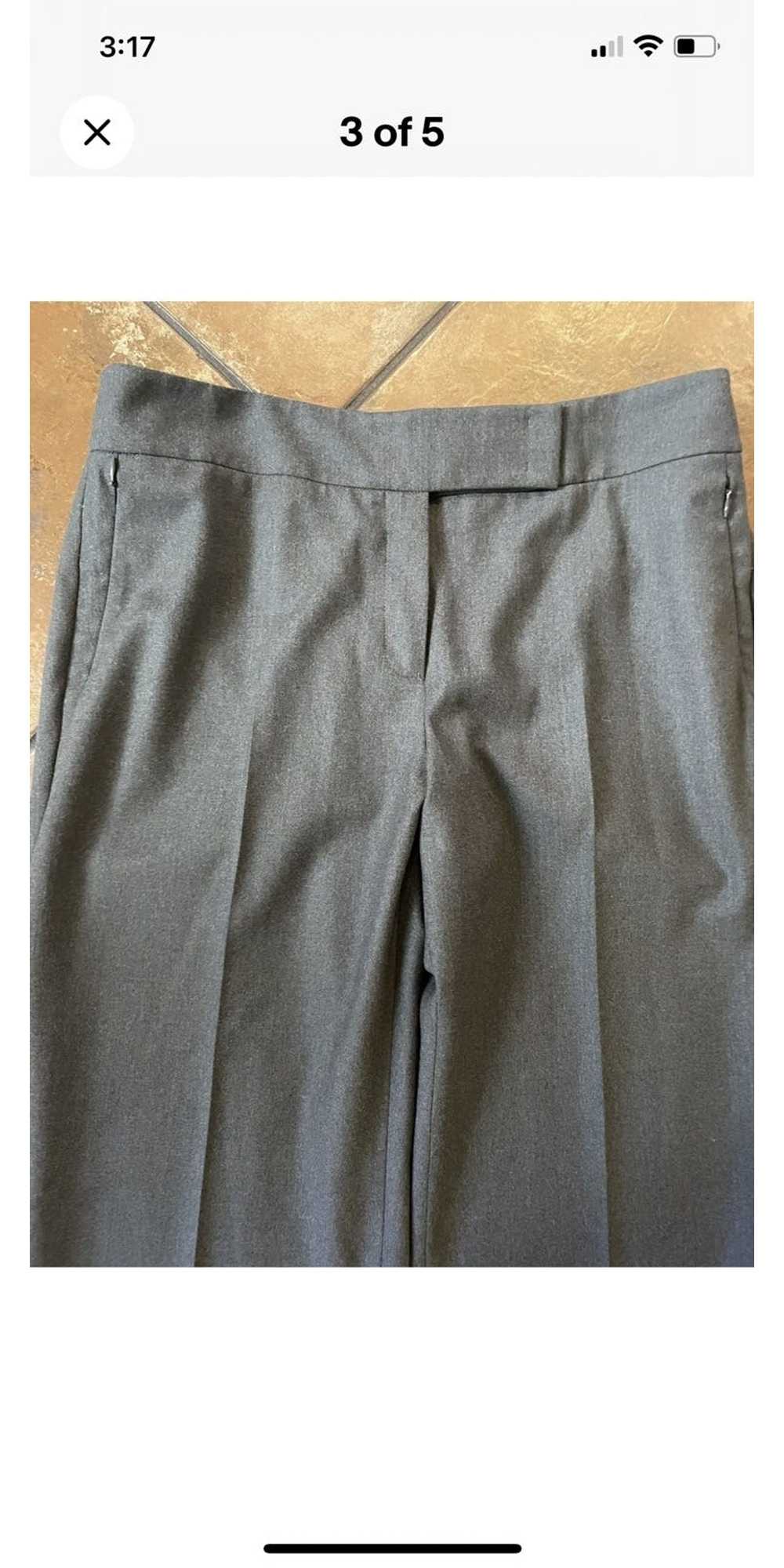 Akris Flat Front Wide Leg Wool Flannel Trouser - image 3