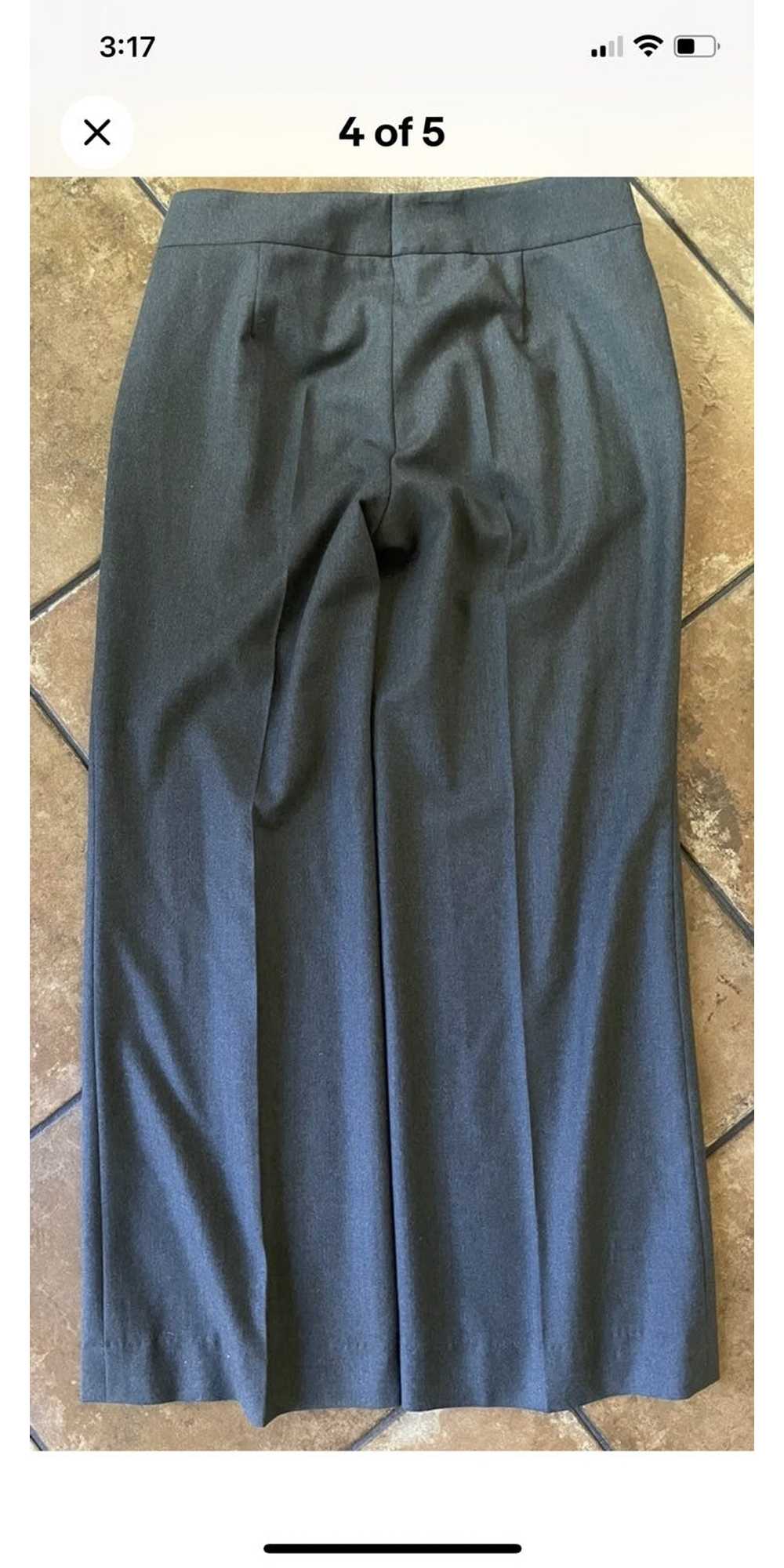 Akris Flat Front Wide Leg Wool Flannel Trouser - image 4