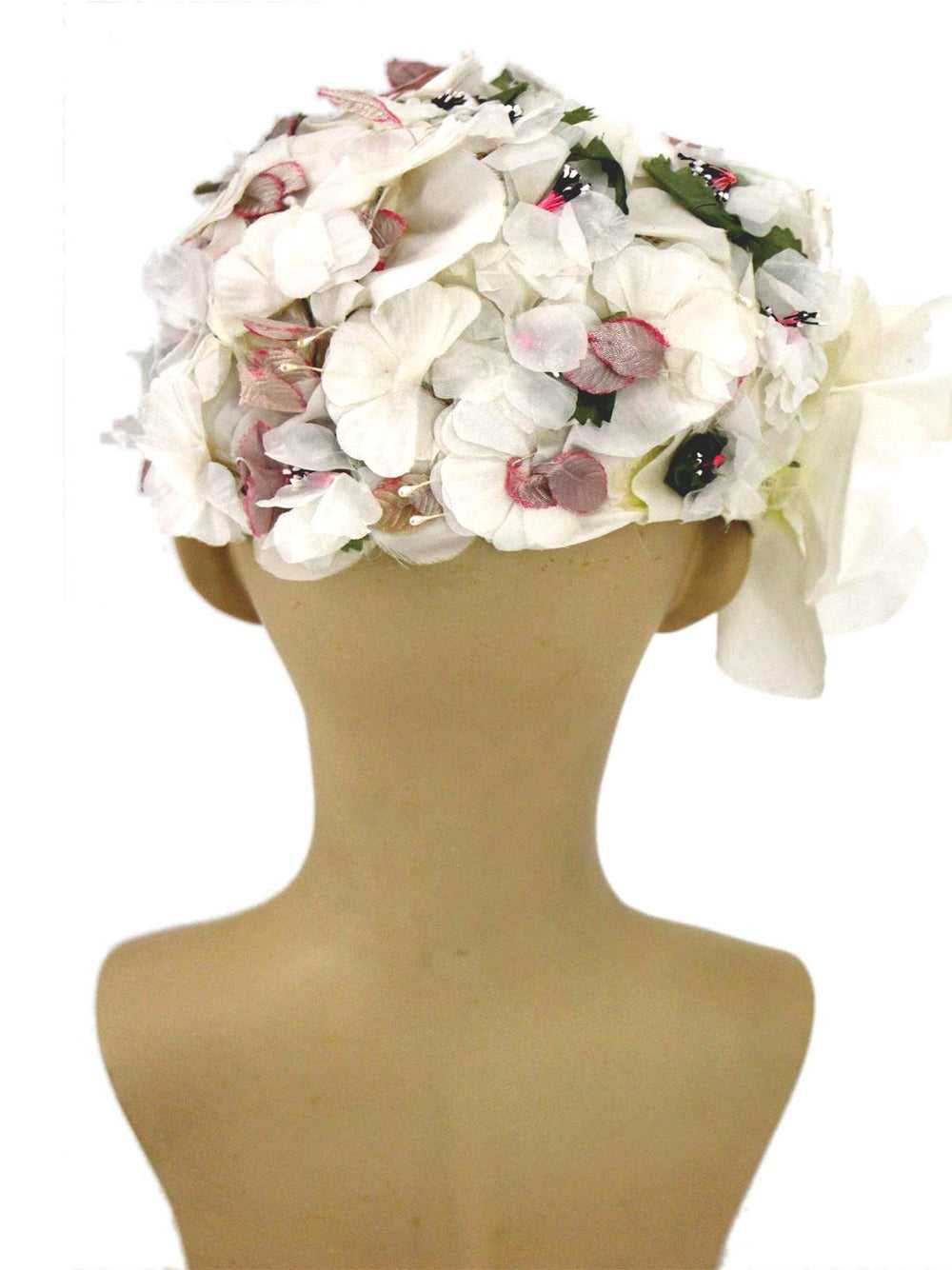 Summery Floral Curvette 1960s Vintage Hat - image 5