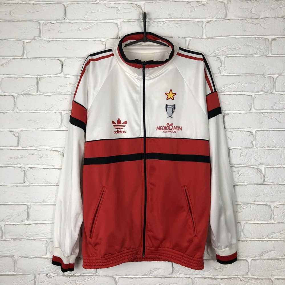 Adidas × Soccer Jersey × Vintage AC Milan 1989 Ad… - image 1