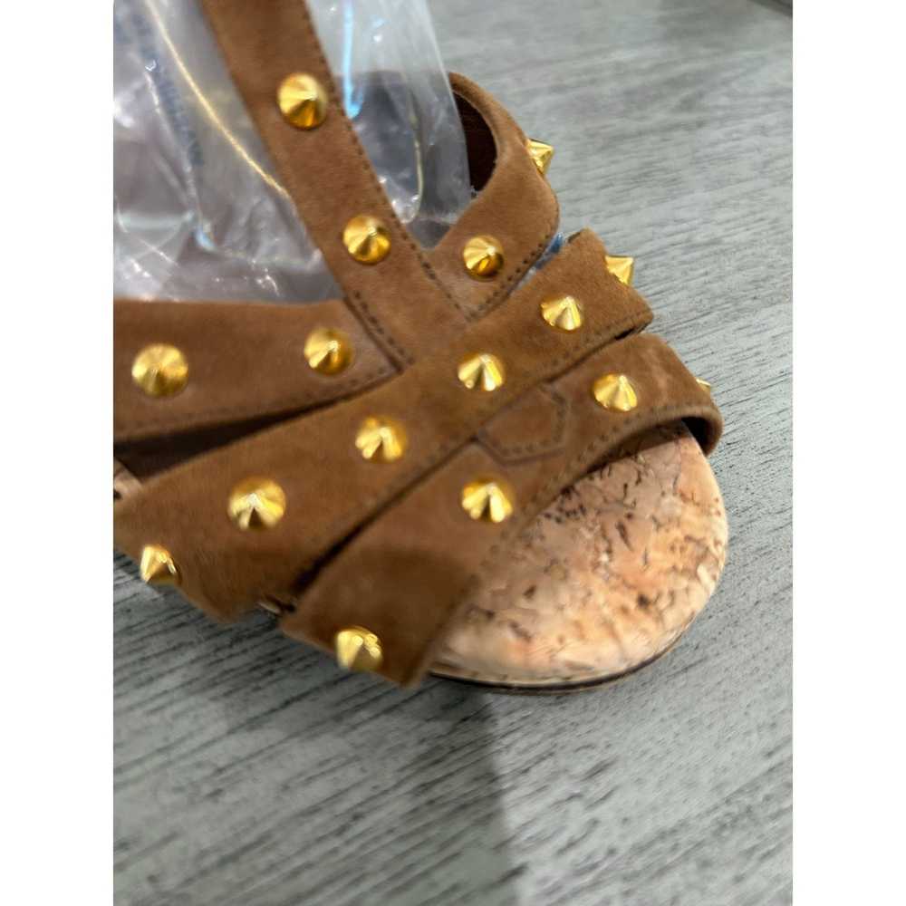 Gucci Gucci Jacquelyne Brown Suede Gold Studded C… - image 6