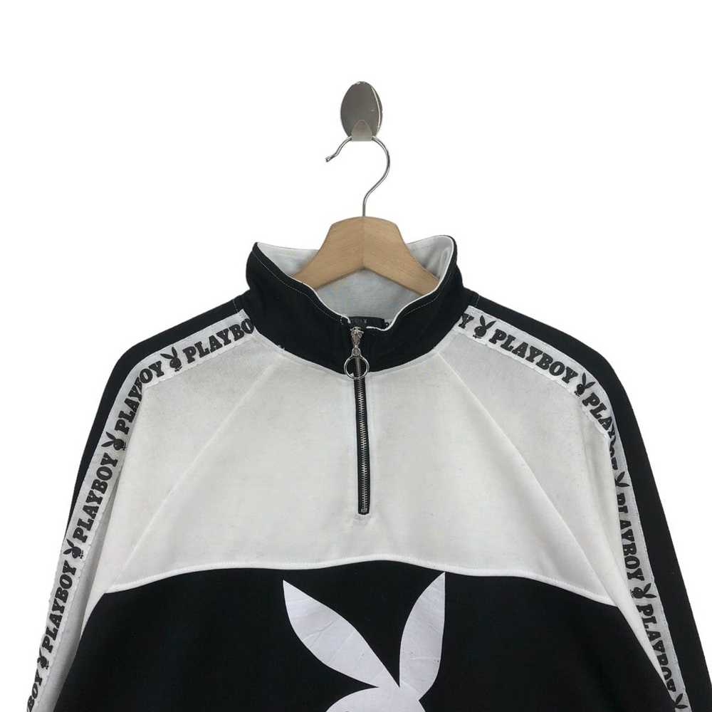 Playboy × Vintage Pick!! Vtg PLAYBOY Half Zipper … - image 7