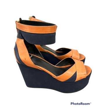 Pierre Hardy Pierre Hardy Leather Platform Wedges