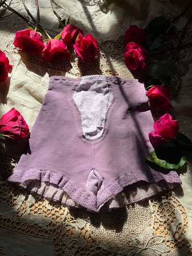 Hand Dyed 1960’s Vintage Purple Panty Girdle by Se