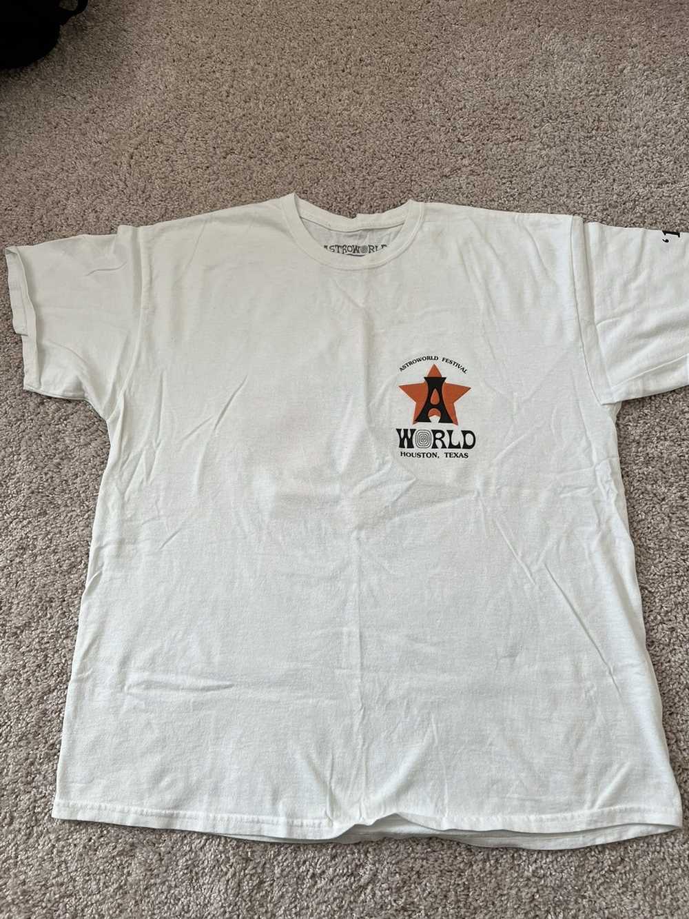 Travis Scott Travis Scott White Astroworld 2018 T… - image 2