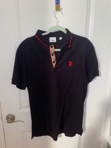 Burberry Icon Stripe placket piqué polo shirt