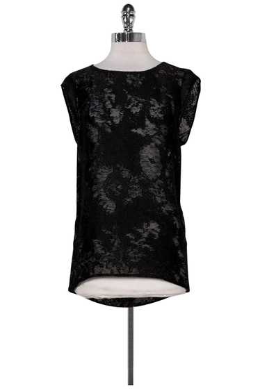 3.1 Phillip Lim - Black Semi-Sheer Open Back Top S