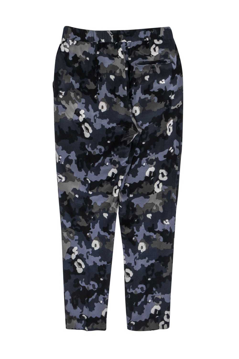 3.1 Phillip Lim - Navy Camouflage Print Silk Skin… - image 2