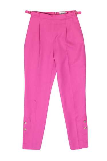 Aje - Hot Pink High-Waist Pleated Tapered Trouser 