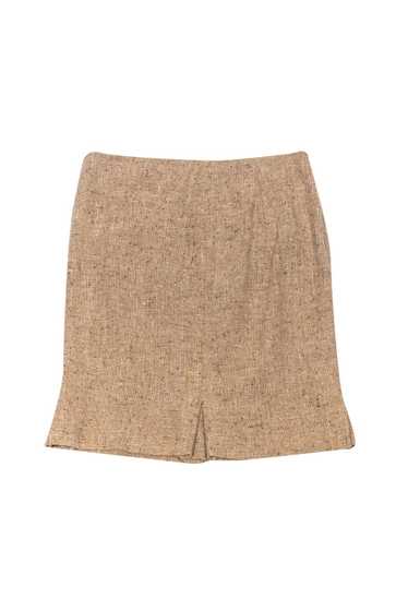 Akris Punto - Beige Wool Blend A-Line Skirt Sz 12