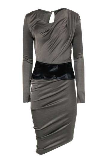 Alexander Wang - Draped Asymmetrical Dress w/ Pepl