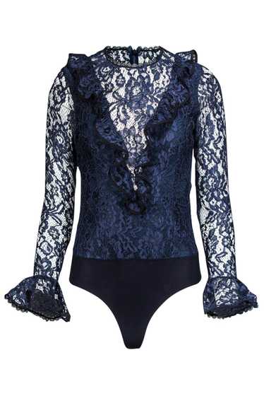 Alexis - Blue Lace Bodysuit Sz S