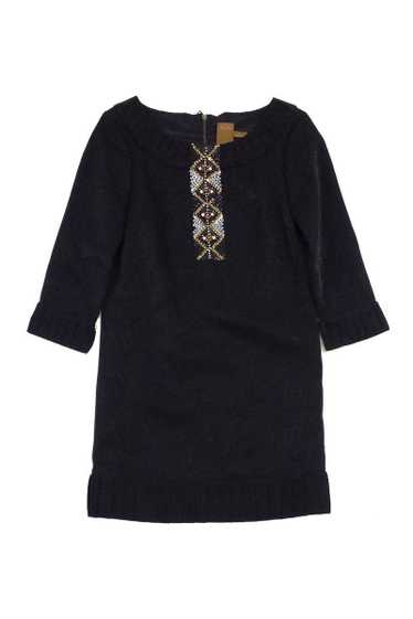 Ali Ro - Metallic Black Sequin Detail Dress Sz 0