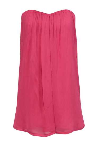 Alice & Olivia - Bright Pink Crinkled Overlay Mini