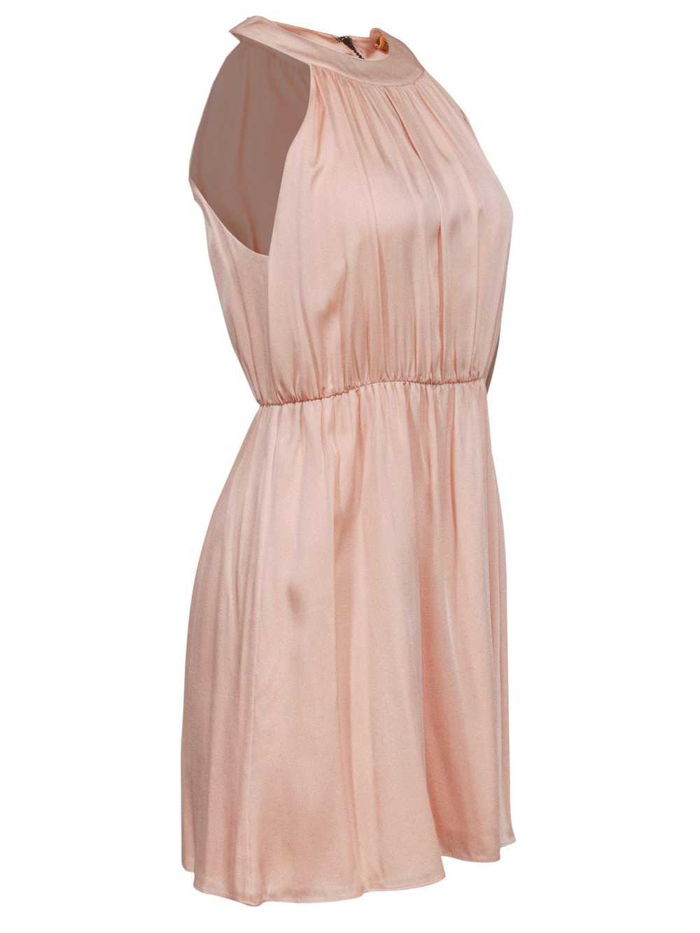 Alice & Olivia - Light Pink Silk Mini Dress Sz 4 - image 2