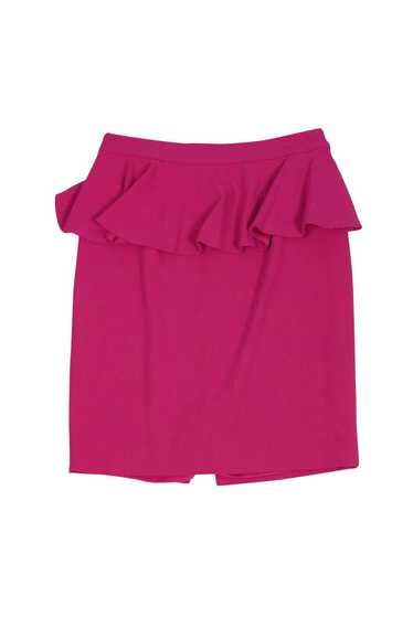 Alice & Olivia - Pink Peplum Skirt Sz 4 - image 1