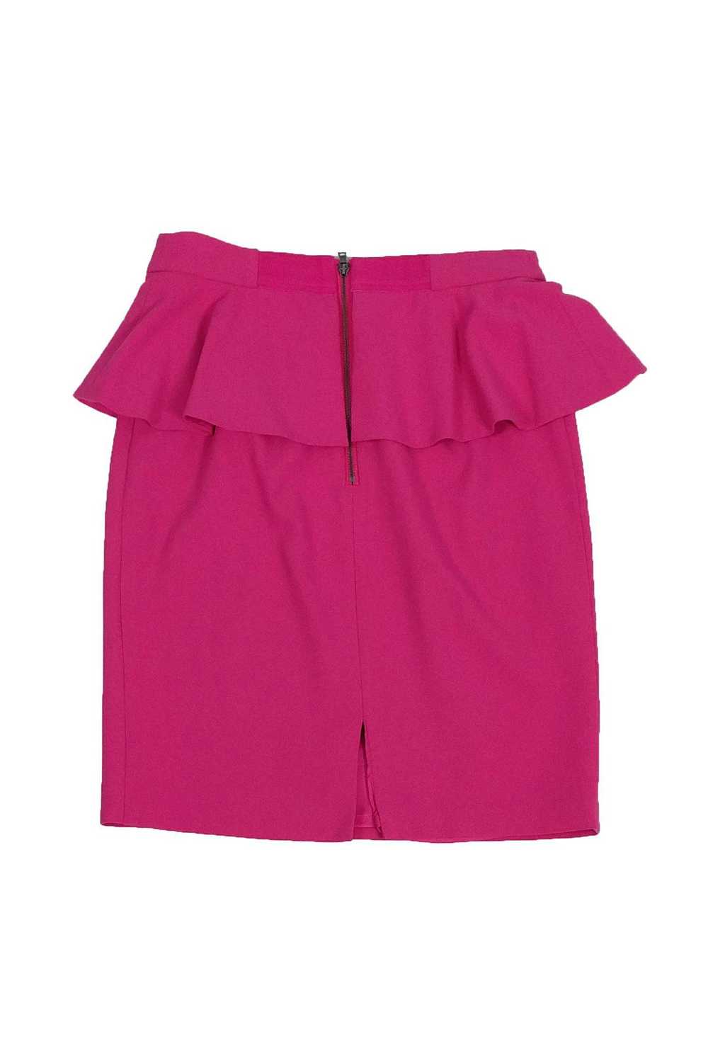 Alice & Olivia - Pink Peplum Skirt Sz 4 - image 2