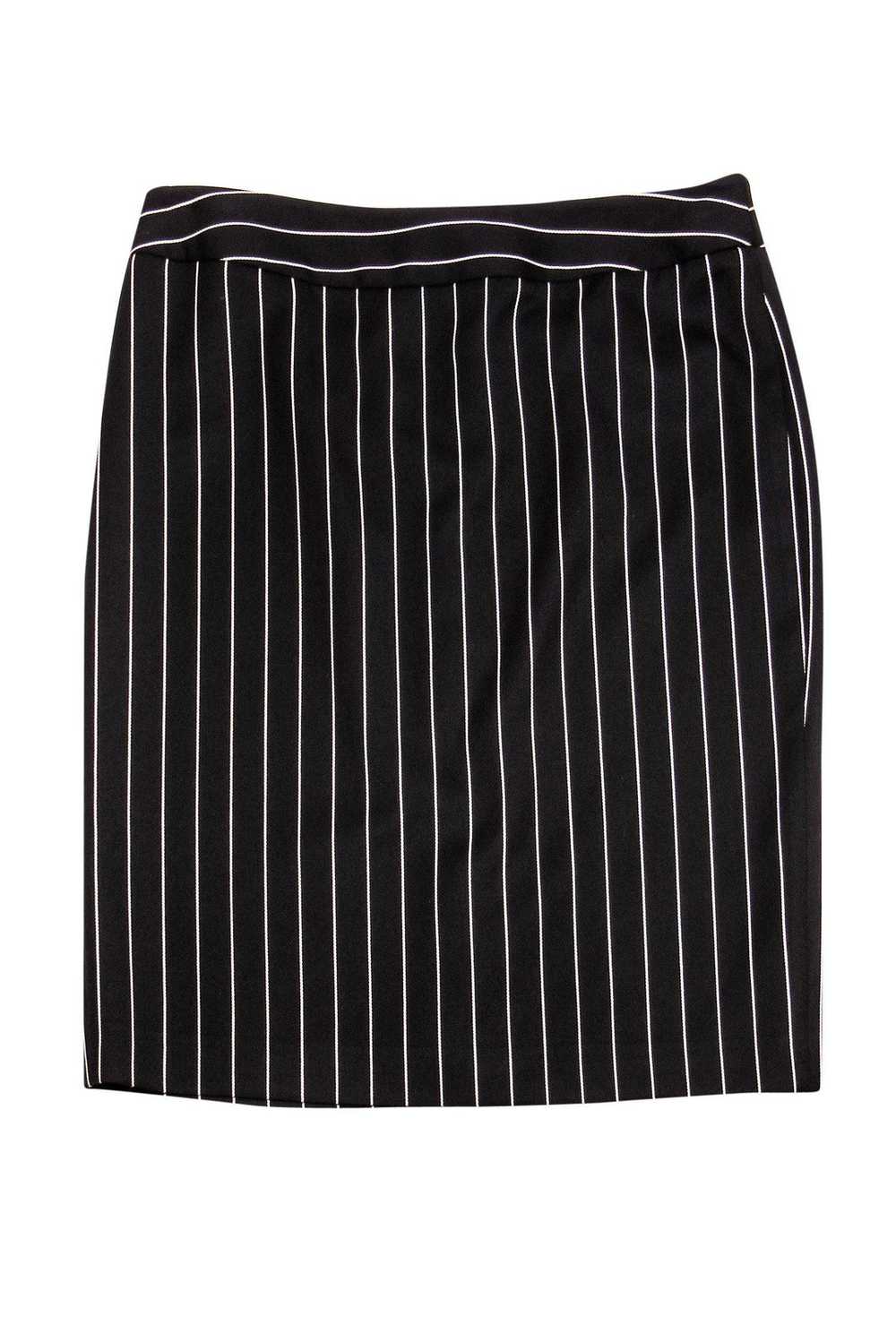 Armani Collezioni - Black & White Pinstripe Skirt… - image 1