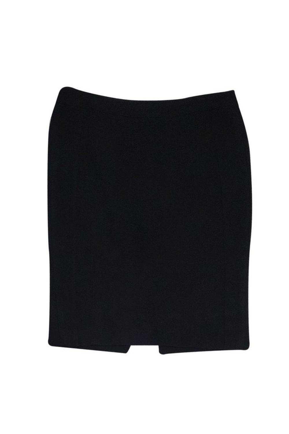 Armani Collezioni - Black Textured Skirt Sz 10 - image 1