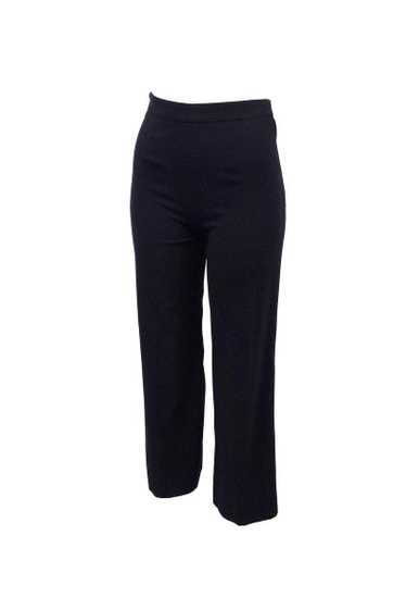 Armani Collezioni - Black Wool Blend Trousers Sz 2 - image 1