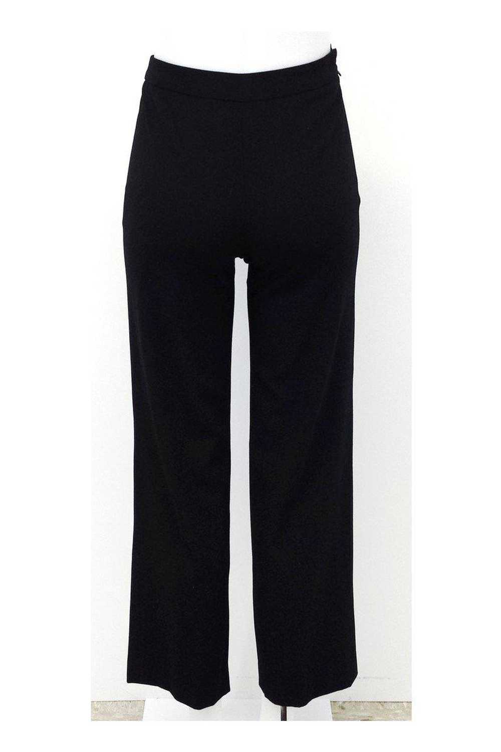 Armani Collezioni - Black Wool Blend Trousers Sz 2 - image 2