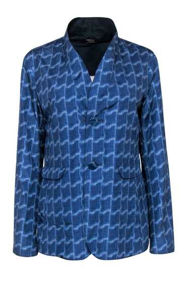 Armani Collezioni - Blue Abstract Pattern Reversib