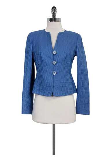 Armani Collezioni - Blue Textured Blazer Sz 4