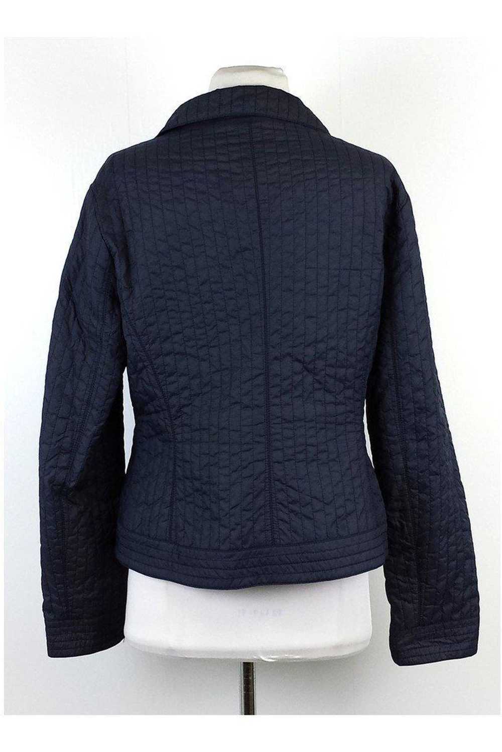 Armani Collezioni - Navy Quilted Nylon Jacket Sz 8 - image 3