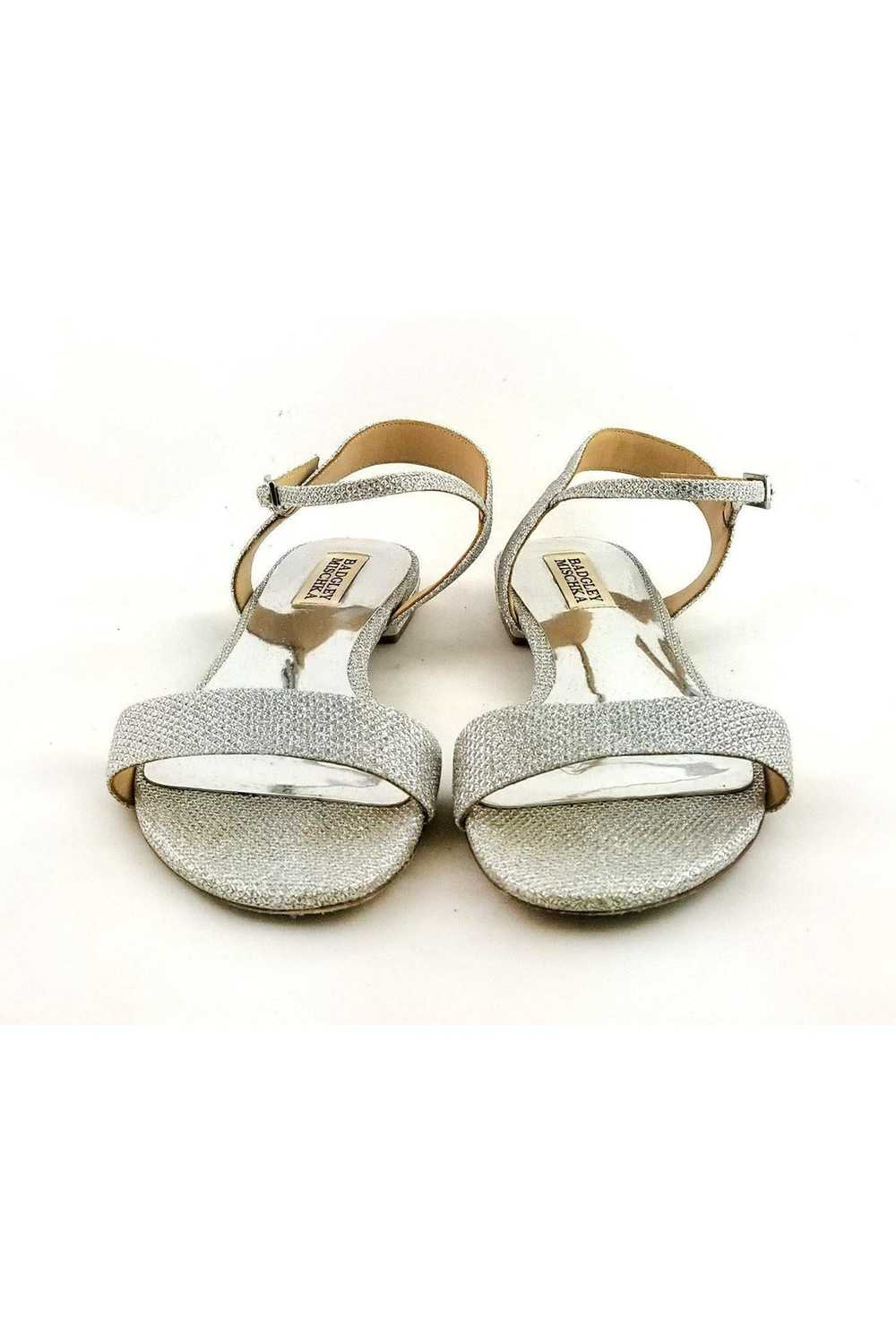 Badgley Mischka - Silver Metallic Sandals Sz 7.5 - image 2