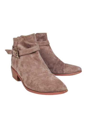 Barney's New York - Taupe Suede Ankle Booties Sz 6