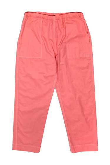 Bassike - Pink Straight Leg Cotton Pants Sz 2