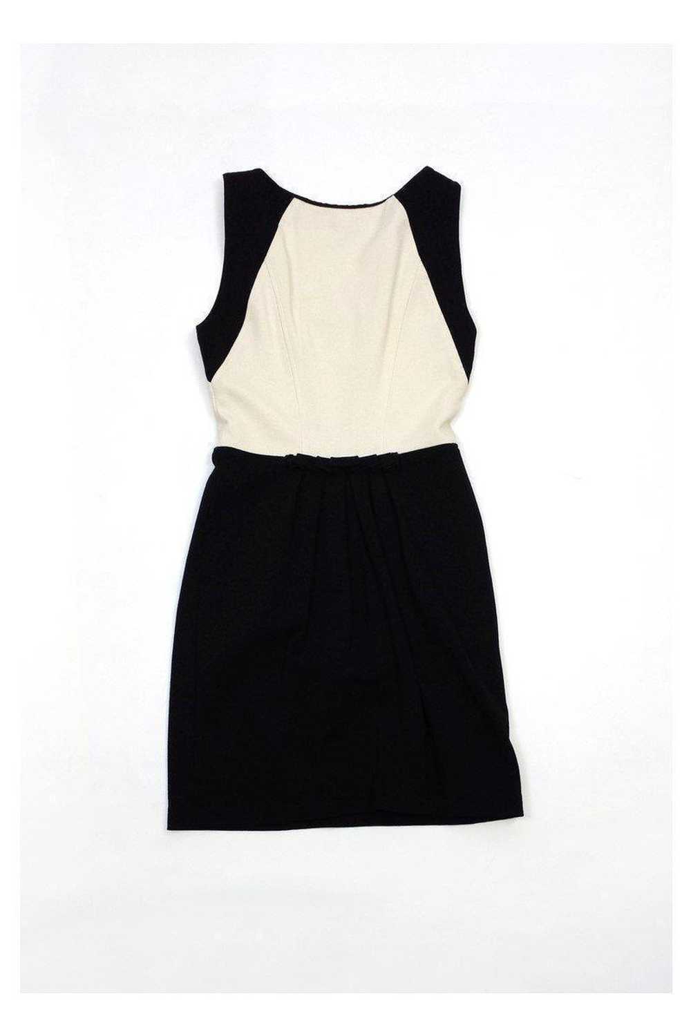 BCBG Max Azria - Cream & Black Colorblock Dress S… - image 2