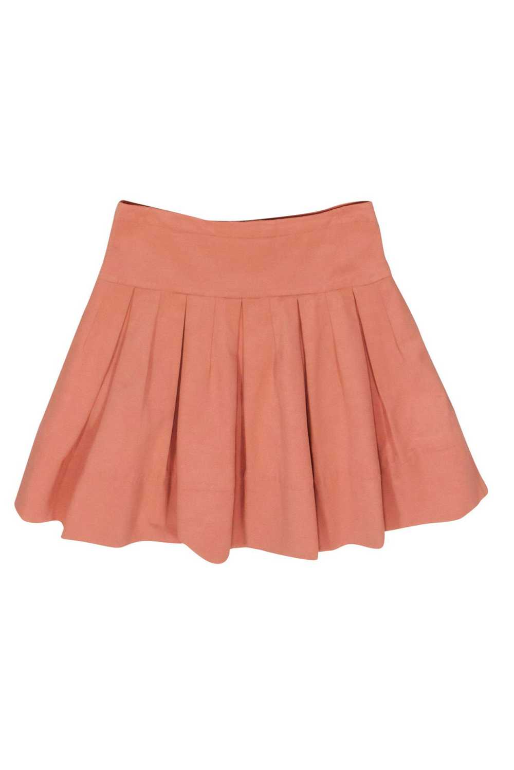 BCBG Max Azria - Peach Pleated Tennis Skirt Sz M - image 1